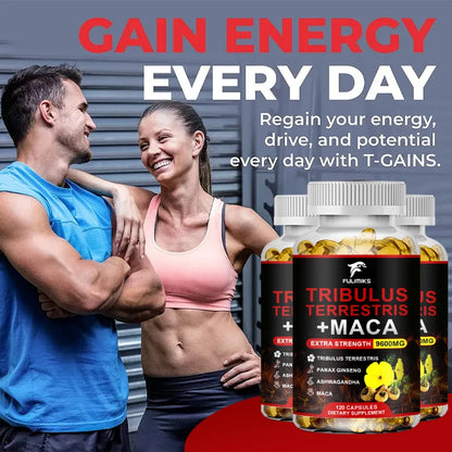 Buy 2 Get 2 Free! Tribulus Terrestris Capsules, Support Promotes Healthy Blood Flow, Vitality & Athletic Drive, Enhanced Mood
