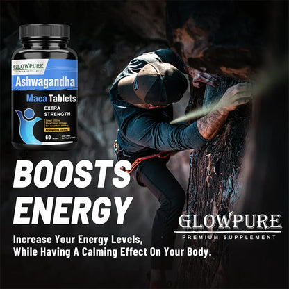 Powerful Herbal & Marine Blend Vitamin for Men Energy, Male Vitality and Overall Wellness Enhancing Supplement