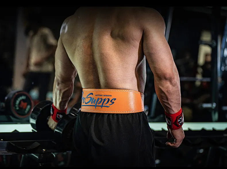 Weight Lifting Leather Belt Body Fitness Gym Back Support Power Lifting Belt Lumbar Protector For Squats Deadlift BodyBuilding