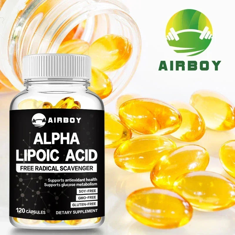 Alpha Lipoic Acid - Supports Neurological Health, Relieve Neuralgia, Powerful Antioxidant, Sugar Metabolism, Improves Immunity