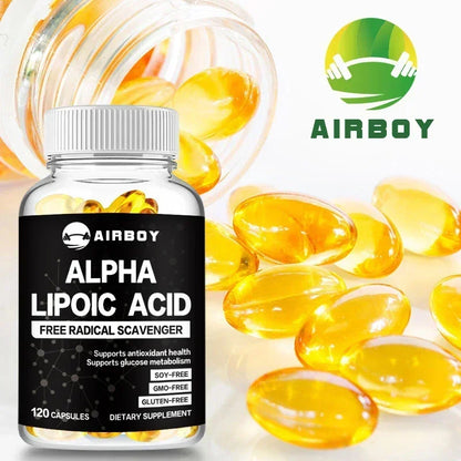 Alpha Lipoic Acid - Supports Neurological Health, Relieve Neuralgia, Powerful Antioxidant, Sugar Metabolism, Improves Immunity