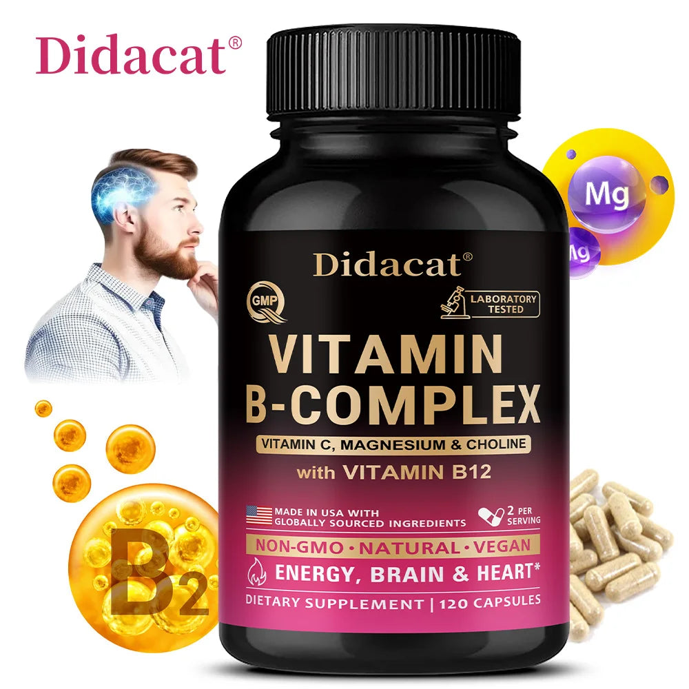 Usable Unisex Active Vitamin B Complex, Highly Effective and Easily Absorbed - Immune, Energy, and Metabolic Supplement