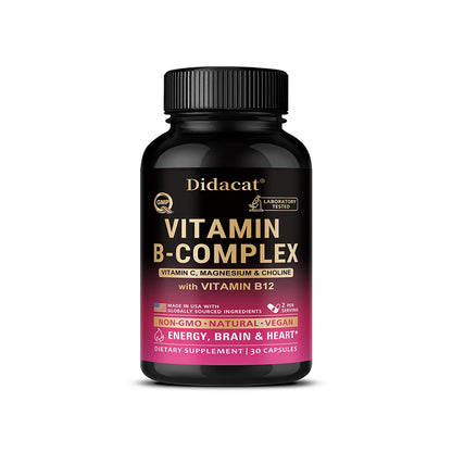 Usable Unisex Active Vitamin B Complex, Highly Effective and Easily Absorbed - Immune, Energy, and Metabolic Supplement