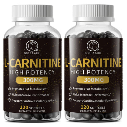 BBEEAAUU L-Carnitine Capsules Burner Fat Fat Burning Support Energy Grow Muscles Promote Metabolism Sport Supplement Health Diet