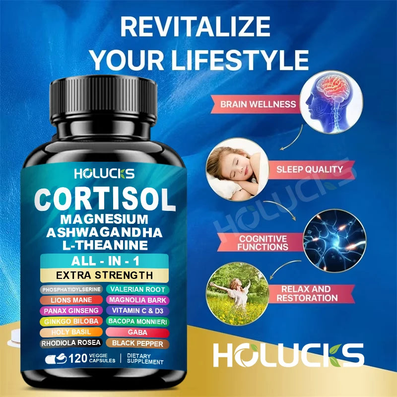 4Plus CalmCore™ Stress Support Complex | Magnesium + Ashwagandha + L-Theanine