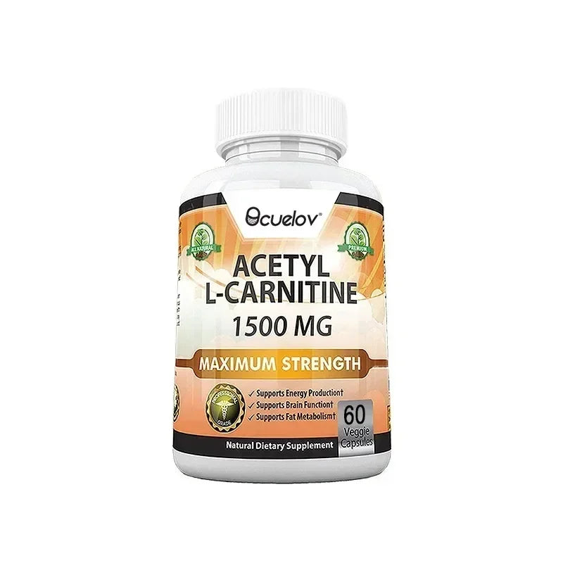 Acetyl L-Carnitine Capsules, Unisex Energy & Metabolic Support Dietary Supplement, Increase Body Performance, Promote Metabolic