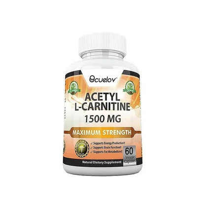 Acetyl L-Carnitine Capsules, Unisex Energy & Metabolic Support Dietary Supplement, Increase Body Performance, Promote Metabolic