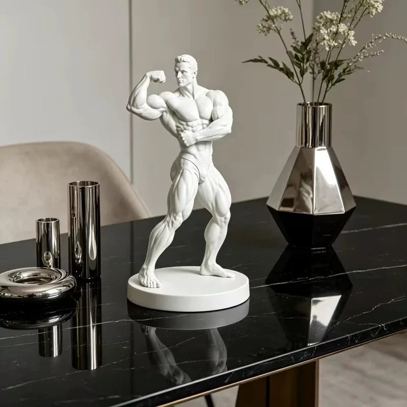 New 3D Printed Fitness Mr. Sculpture Showcases the Power and Beauty of Fitness Fitness Gym Yoga Gym Decoration