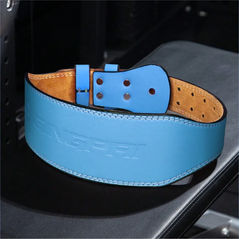 10cm Width Fitness Leather Belt Squat Hard Pull Waist Training Sports Waist Protective Gear Weightlifting Fast Buckle Belt
