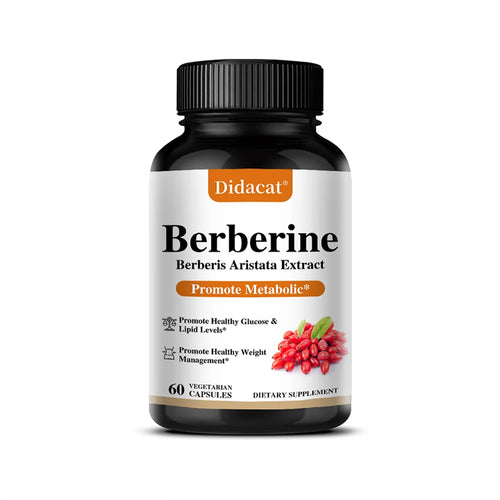 Berberine 500 Mg Dietary Supplement - Metabolism, Healthy Weight Management, Circulatory Health, Blood Lipids, Blood Sugar