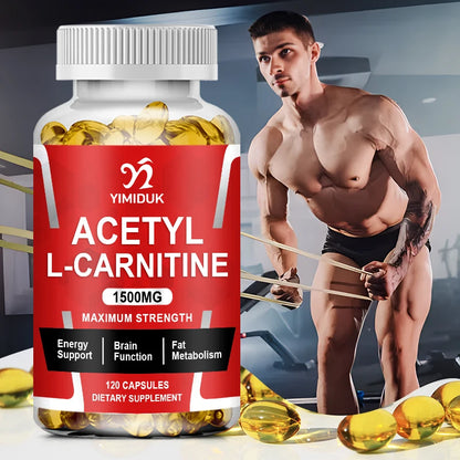 Buy 1 Get 1 Free! Pure Acetyl L-Carnitine Supplement, for Enhances Mental Clarity, Mood & Learning Ability, Cognitive Function
