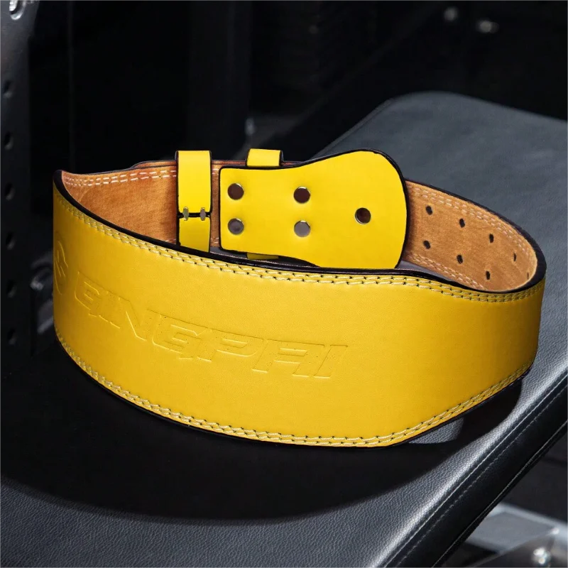 10cm Width Fitness Leather Belt Squat Hard Pull Waist Training Sports Waist Protective Gear Weightlifting Fast Buckle Belt