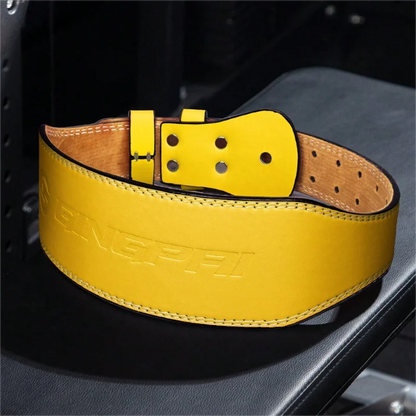 10cm Width Fitness Leather Belt Squat Hard Pull Waist Training Sports Waist Protective Gear Weightlifting Fast Buckle Belt