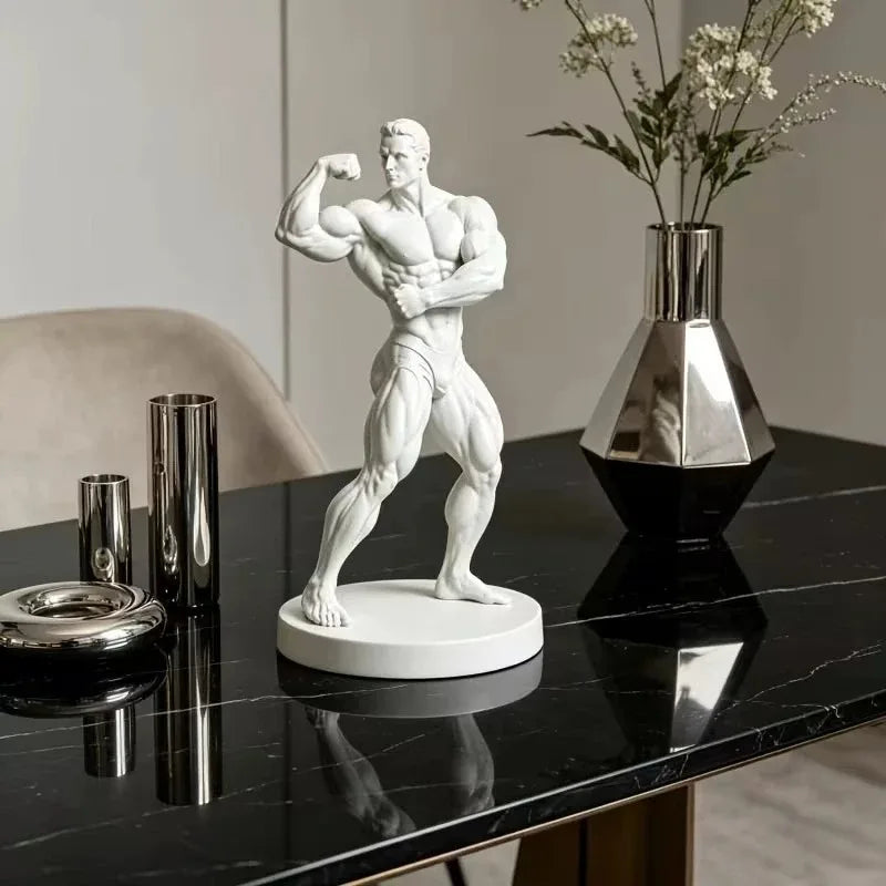 New 3D Printed Fitness Mr. Sculpture Showcases the Power and Beauty of Fitness Fitness Gym Yoga Gym Decoration