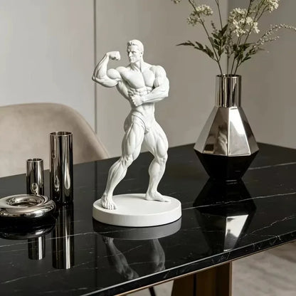 New 3D Printed Fitness Mr. Sculpture Showcases the Power and Beauty of Fitness Fitness Gym Yoga Gym Decoration