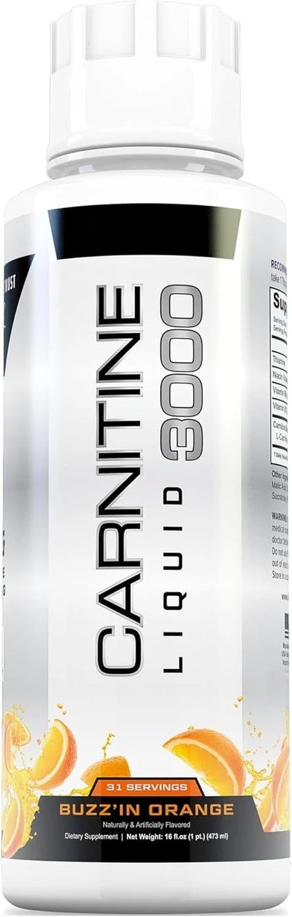 L-Carnitine Liquid 3000mg Sour Gummy Worm Flavor, 31 Servings, Fitness Supplement, Amino Acid Drink, Energy & Metabolism Support
