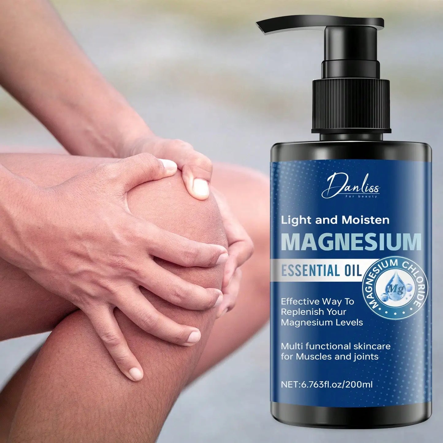 Magnesium Essential Oil For Muscle And Skin Care - Deeply Moisturizing And Soothing, Enhances Skin Softness And Elasticity