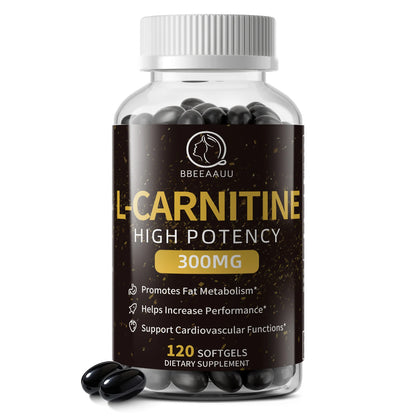 BBEEAAUU L-Carnitine Capsules Burner Fat Fat Burning Support Energy Grow Muscles Promote Metabolism Sport Supplement Health Diet