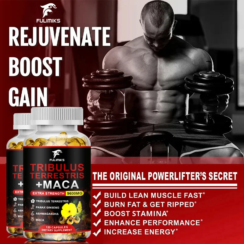 Buy 2 Get 2 Free! Tribulus Terrestris Capsules, Support Promotes Healthy Blood Flow, Vitality & Athletic Drive, Enhanced Mood