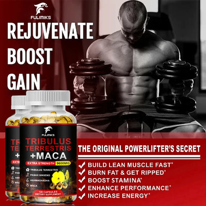Buy 2 Get 2 Free! Tribulus Terrestris Capsules, Support Promotes Healthy Blood Flow, Vitality & Athletic Drive, Enhanced Mood