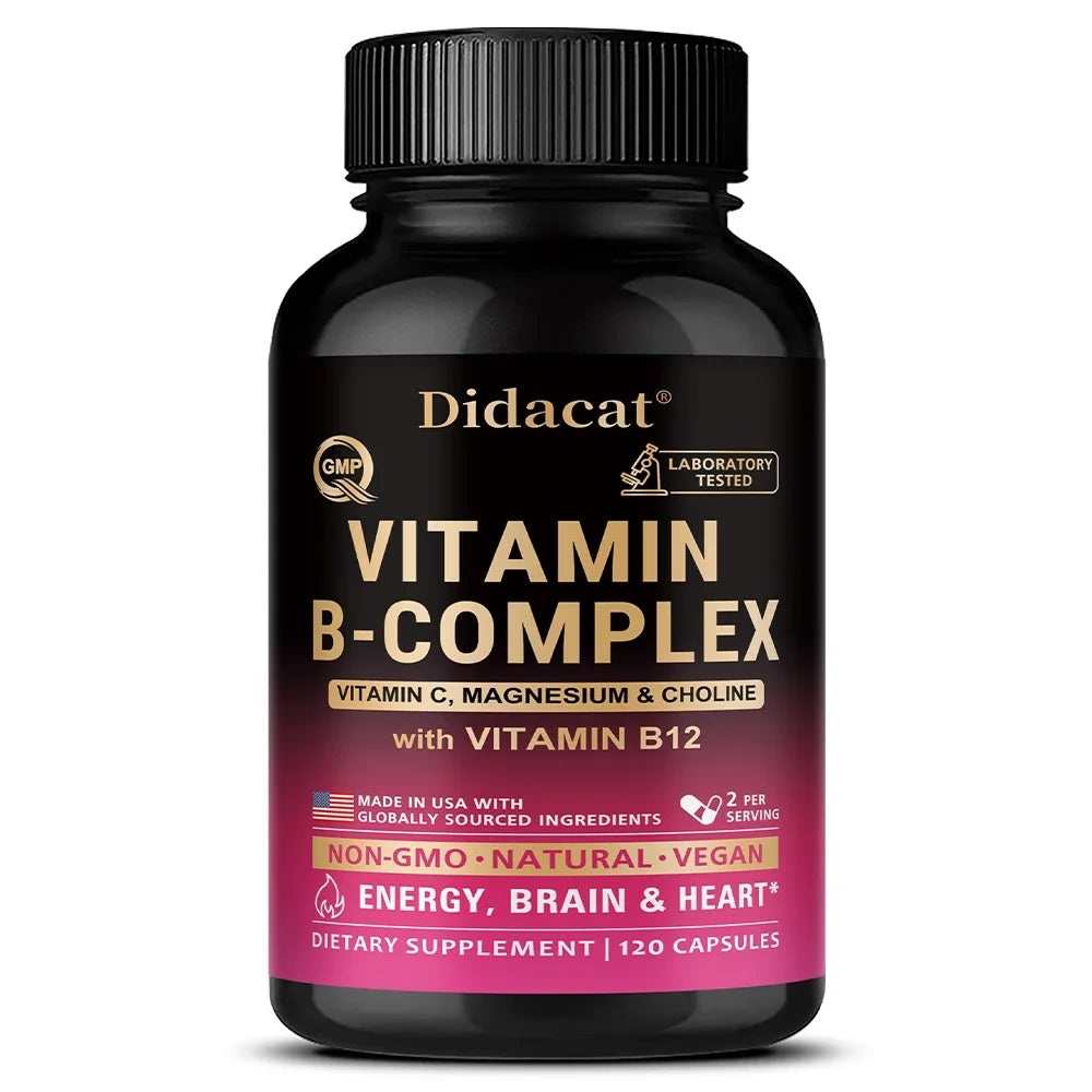 Usable Unisex Active Vitamin B Complex, Highly Effective and Easily Absorbed - Immune, Energy, and Metabolic Supplement