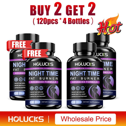 Extra Strength Night Fat Burner, Promote Fast Sleep Onset, Boosts Metabolism & Balances Cortisol, Reduce Nighttime Cravings