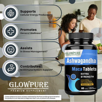 Powerful Herbal & Marine Blend Vitamin for Men Energy, Male Vitality and Overall Wellness Enhancing Supplement