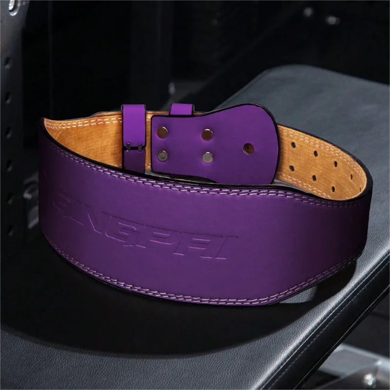 10cm Width Fitness Leather Belt Squat Hard Pull Waist Training Sports Waist Protective Gear Weightlifting Fast Buckle Belt