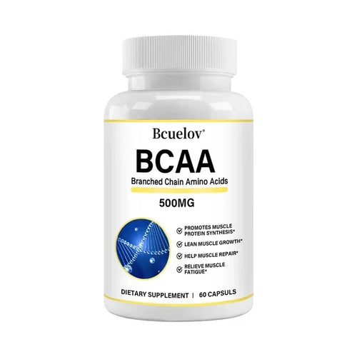 BCAA Supplement – Branched Chain Amino Acids Capsules – Enhance Strength and Energy Levels, Increase Muscle Mass