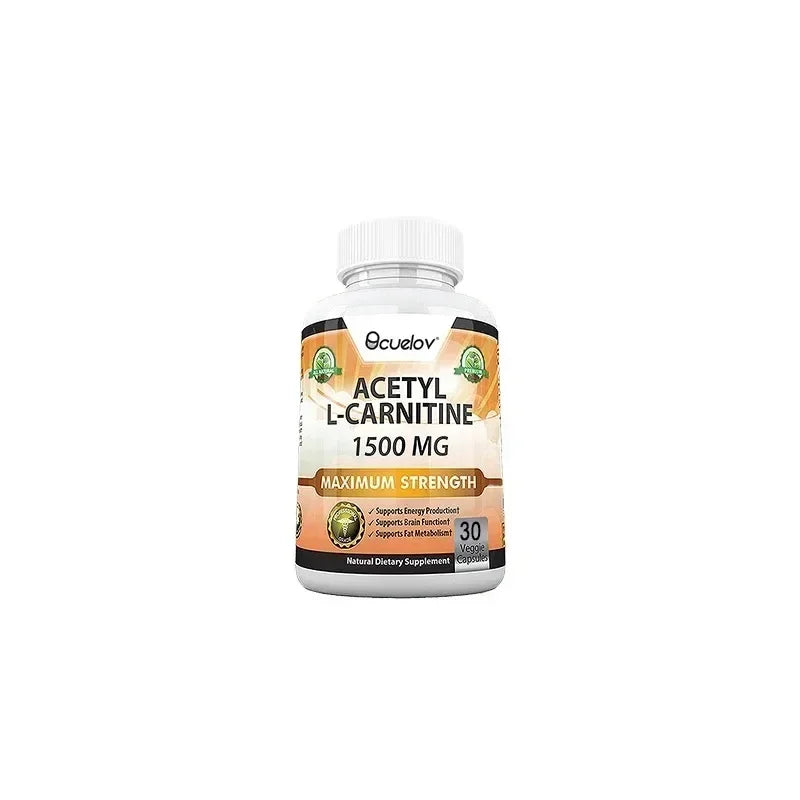 Acetyl L-Carnitine Capsules, Unisex Energy & Metabolic Support Dietary Supplement, Increase Body Performance, Promote Metabolic