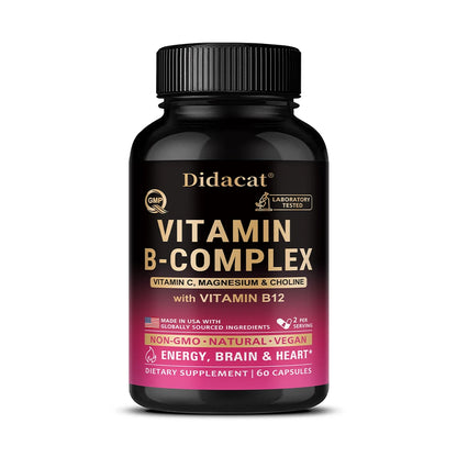 Usable Unisex Active Vitamin B Complex, Highly Effective and Easily Absorbed - Immune, Energy, and Metabolic Supplement