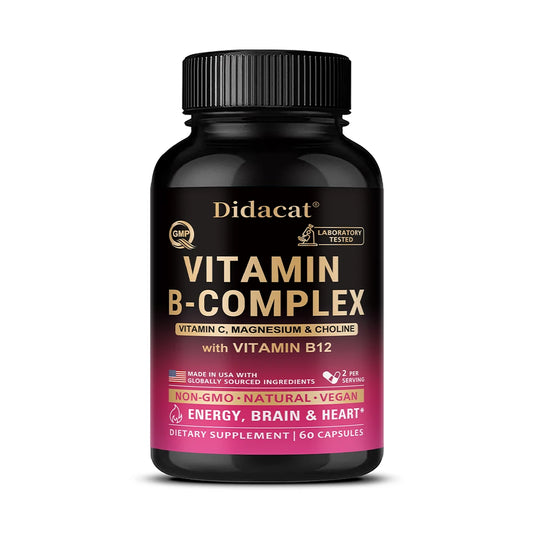 Usable Unisex Active Vitamin B Complex, Highly Effective and Easily Absorbed - Immune, Energy, and Metabolic Supplement