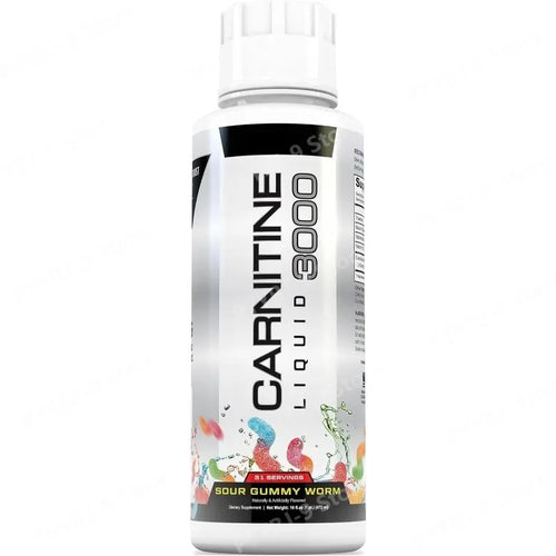 L-Carnitine Liquid 3000mg Sour Gummy Worm Flavor, 31 Servings, Fitness Supplement, Amino Acid Drink, Energy & Metabolism Support