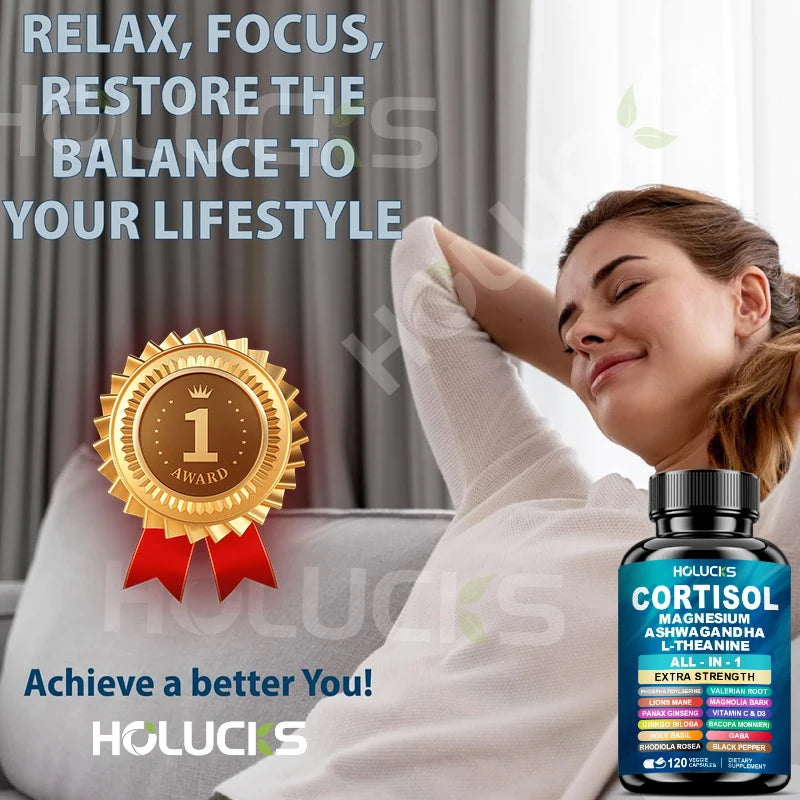 4Plus CalmCore™ Stress Support Complex | Magnesium + Ashwagandha + L-Theanine