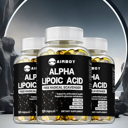 Alpha Lipoic Acid - Supports Neurological Health, Relieve Neuralgia, Powerful Antioxidant, Sugar Metabolism, Improves Immunity