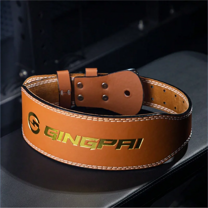 10cm Width Fitness Leather Belt Squat Hard Pull Waist Training Sports Waist Protective Gear Weightlifting Fast Buckle Belt