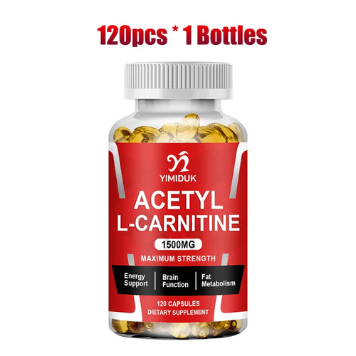 Buy 1 Get 1 Free! Pure Acetyl L-Carnitine Supplement, for Enhances Mental Clarity, Mood & Learning Ability, Cognitive Function